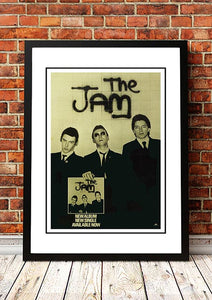 NNEDSZ The Jam 'In The City' In Store Poster 1977 - Framed A3