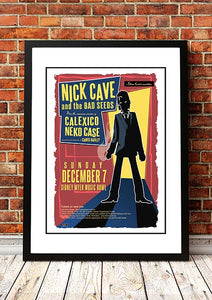 NNEDSZ Nick Cave and the Bad Seeds ‘Myer Music Bowl’ Melbourne, Australian Tour Poster 2003 - Framed A1