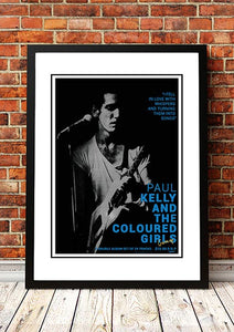 NNEDSZ Paul Kelly 'Gossip' In Store Poster 1986 - Framed A1