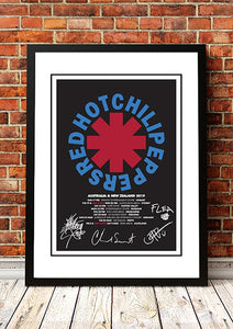 NNEDSZ Red Hot Chili Peppers 'Australian / NZ Tour' Poster 2019 - Framed A1
