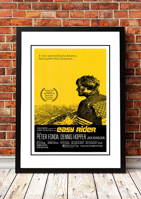 NNEDSZ Easy Rider' Cult Movie Poster! - Framed A3