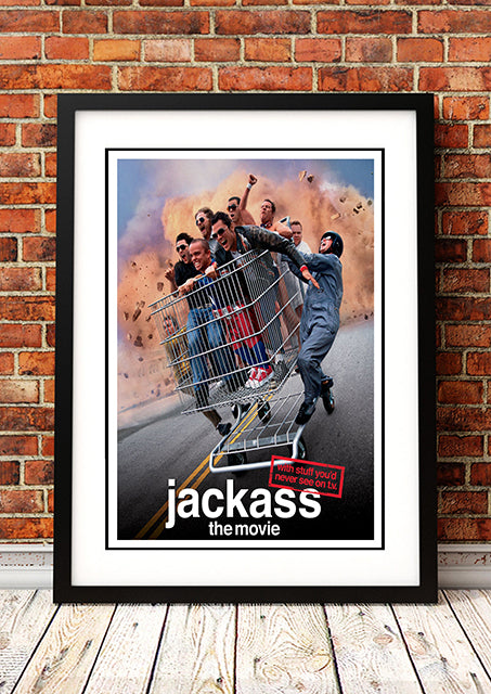 NNEDSZ Jackass: The Movie Cult Movie Poster! - Framed A4