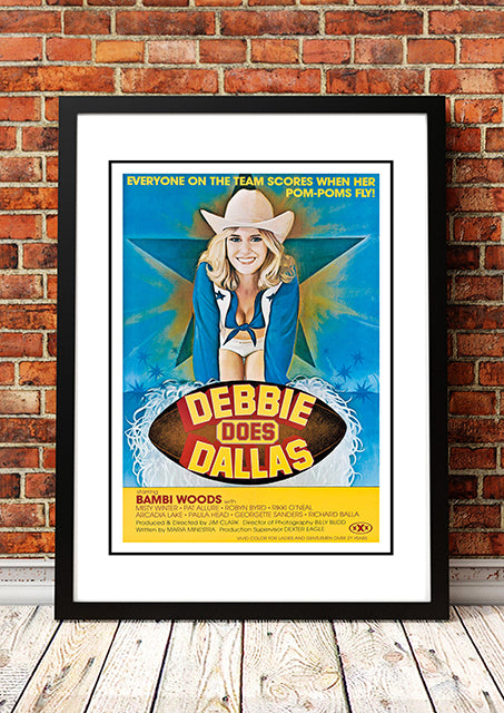 NNEDSZ Debbie Does Dallas' Cult Movie Poster! - Framed A2