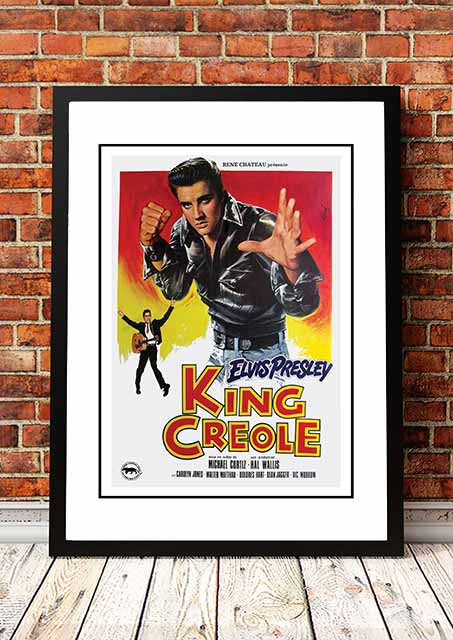 NNEDSZ Elvis 'King Creole' Framed Movie Poster! - Framed A3