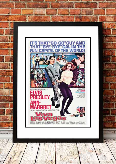 NNEDSZ Elvis 'Viva Las Vegas' Framed Movie Poster! - Framed A3