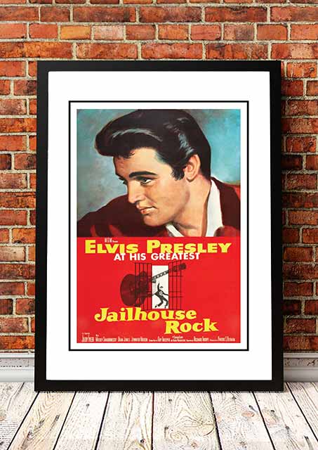 NNEDSZ Elvis 'Jailhouse Rock' Framed Movie Poster! - Framed A3