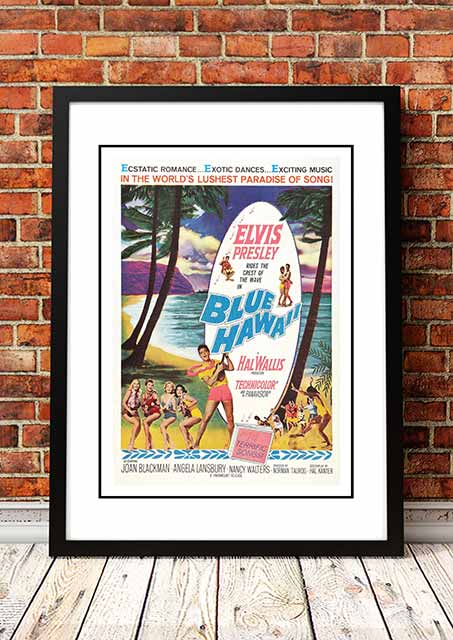 NNEDSZ Elvis 'Blue Hawaii' Framed Movie Poster! - Framed A4
