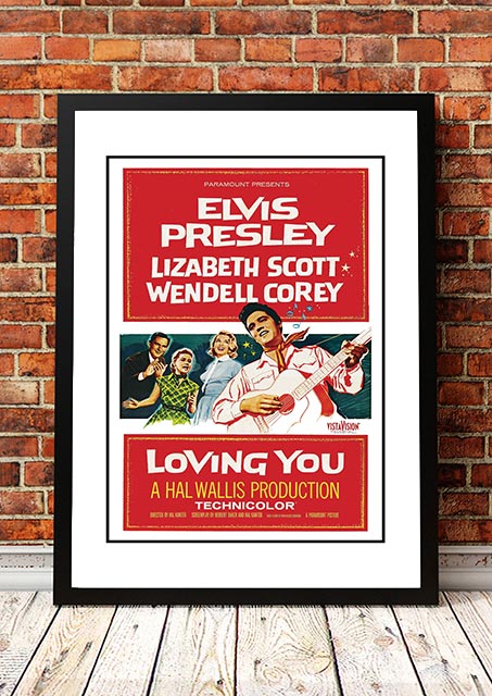 NNEDSZ Elvis 'Loving You' Framed Movie Poster! - Framed A3