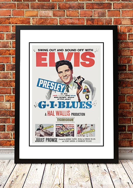 NNEDSZ Elvis 'G.I. Blues' Framed Movie Poster! - Framed A3