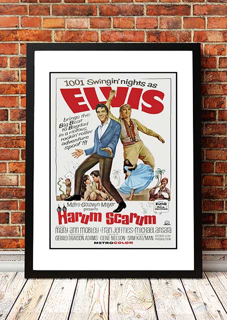 NNEDSZ Elvis 'Harem Scarem' Framed Movie Poster! - Framed A4
