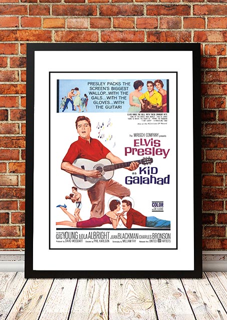 NNEDSZ Elvis 'Kid Galahad' Framed Movie Poster! - Framed A5