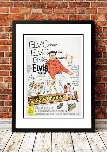 NNEDSZ Elvis 'Kissin' Cousins' Framed Movie Poster! - Framed A2
