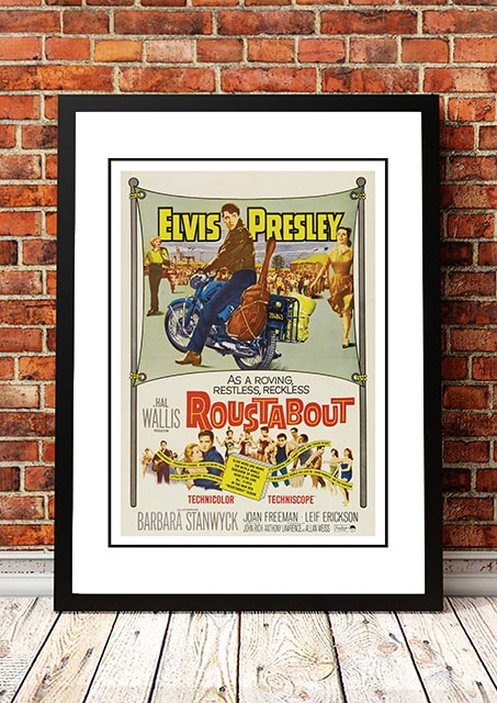 NNEDSZ Elvis 'Roustabout' Framed Movie Poster! - Framed A3