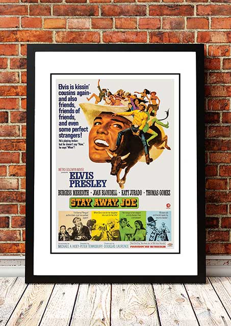 NNEDSZ Elvis 'Stay Away Joe' Framed Movie Poster! - Framed A2