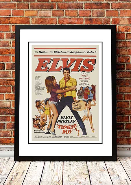 NNEDSZ Elvis 'Ticke Me' Framed Movie Poster! - Framed A4