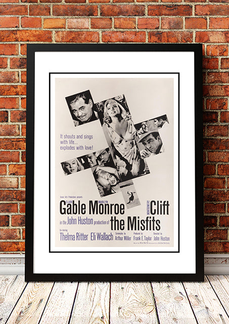 NNEDSZ Marilyn Monroe ‘The Misfits’ Framed Movie Poster! - Framed A3
