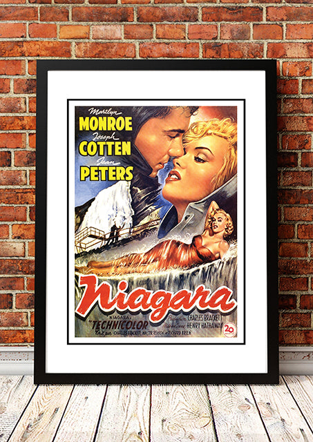 NNEDSZ Marilyn Monroe ‘Niagara’ Framed Movie Poster! - Framed A4