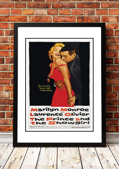 NNEDSZ Marilyn Monroe ‘The Prince and the Showgirl’ Framed Movie Poster! - Framed A4