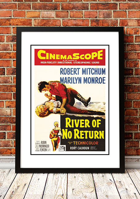 NNEDSZ Marilyn Monroe ‘River of No Return’ Framed Movie Poster! - Framed A2