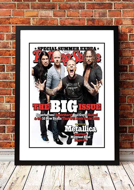 NNEDSZ Metallica' Rolling Stone Magazine Cover! - Framed A3