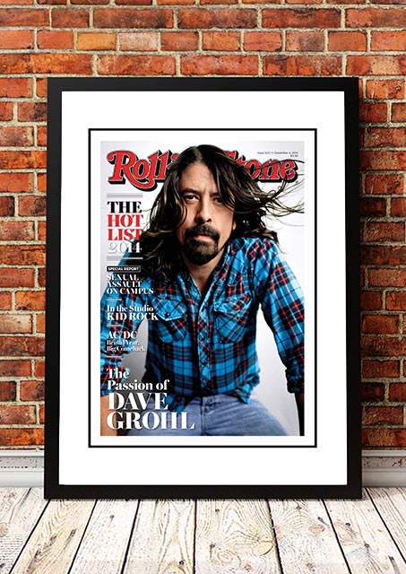 NNEDSZ Dave Grohl' Rolling Stone Magazine Cover! - Framed A2