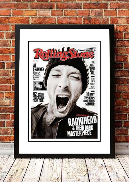 NNEDSZ Radiohead' Rolling Stone Magazine Cover! - Framed A3