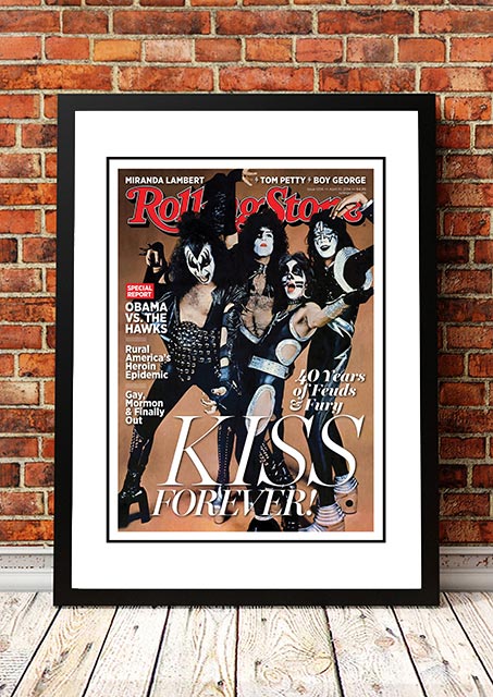 NNEDSZ KISS' Rolling Stone Magazine Cover! - Framed A2