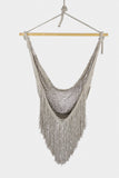 NNEDSZ Fringed Cotton Rope Mexican Hammock Swing from Mexico in Dream Sands