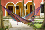 NNEDSZ Outdoor undercover cotton Mayan Legacy hammock with hand crocheted tassels King Size Colorina
