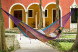 NNEDSZ Outdoor undercover cotton Mayan Legacy hammock with hand crocheted tassels King Size Colorina