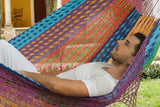 NNEDSZ Outdoor undercover cotton Mayan Legacy hammock with hand crocheted tassels King Size Colorina