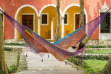 NNEDSZ Outdoor undercover cotton Mayan Legacy hammock with hand crocheted tassels King Size Colorina