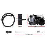 NNEDSZ Devanti 2200W Bagless Vacuum Cleaner Black