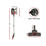 NNEDSZ Stick Vacuum Cleaner Bagless Corded 500W Red