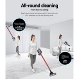 NNEDSZ Devanti Stick Vacuum Cleaner HEPA Filter Red 150W