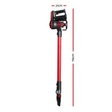 NNEDSZ Devanti Stick Vacuum Cleaner Brushless Cordless 250W Red