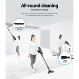 NNEDSZ Devanti Stick Vacuum Cleaner Brushless Cordless 350W Grey