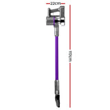 NNEDSZ Devanti Stick Vacuum Cleaner Bagless Cordless 120W Purple