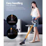 NNEDSZ Devanti Stick Vacuum Cleaner Bagless Cordless 150W Gold