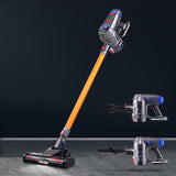 NNEDSZ Handheld Vacuum Cleaner Cordless Stick Handstick Car Vac Bagless 2-Speed LED Headlight Gold