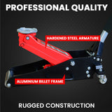 NNEMB 1200KG Hydraulic Trolley Floor Jack, Low Profile, Dual Pump, Quick Release Handle, for Jacking Car