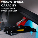 NNEMB 1700KG Hydraulic Trolley Floor Jack, Low Profile, Quick Release Handle, for Jacking Car
