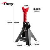 NNEMB 2000KG Automotive Car Jack Axle Stands, 2 Pieces