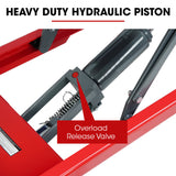 NNEMB 300KG Hydraulic High Lift Double Scissor Trolley, 1.3M Max Platform Hgt, Heavy-Duty, for Material Handling