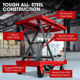 NNEMB 500KG Hydraulic Scissor Lift Platform Trolley, Heavy-Duty, for Material Handling