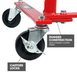 NNEMB Vehicle Positioning Jack Storage Rack Stand, Heavy Duty Design with Locking Castor Wheels