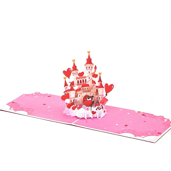 NNEOBA 3D Pop Up Valentine's Day Greeting Card Love Bear Rose