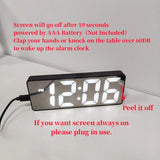 NNEOBA Voice Control Digital Alarm Clock – LED Display