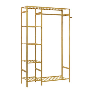 NNEED Wardrobe with Hanging Rail and 6-tier Shelf