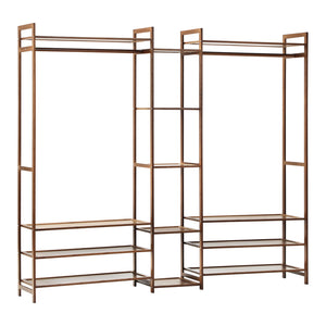 NNEED Open Wardrobe Organiset with 13 Display Shelves